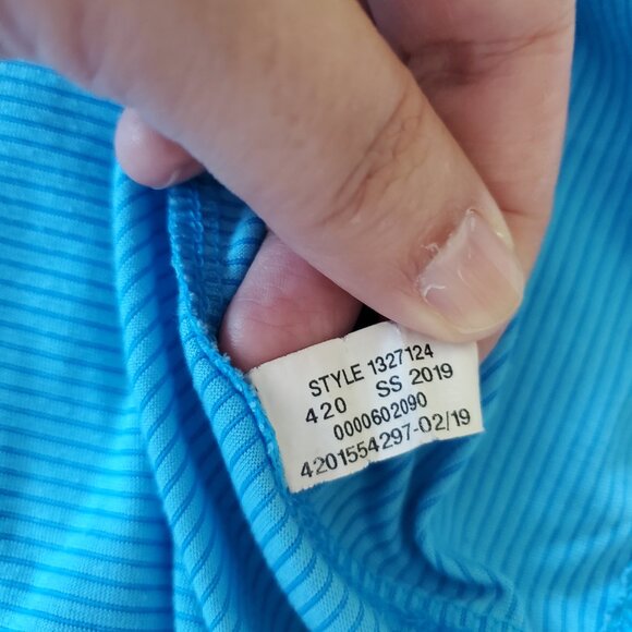 Under Armour HeatGear Run Quarter Zip Long Sleeve Pullover XL Light Blue - Picture 11 of 15